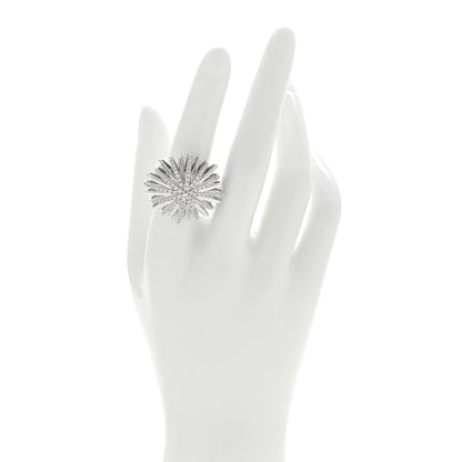 David Yurman Sterling Silver Diamond 28mm Starburst Ring 53 6.5 2 of 4