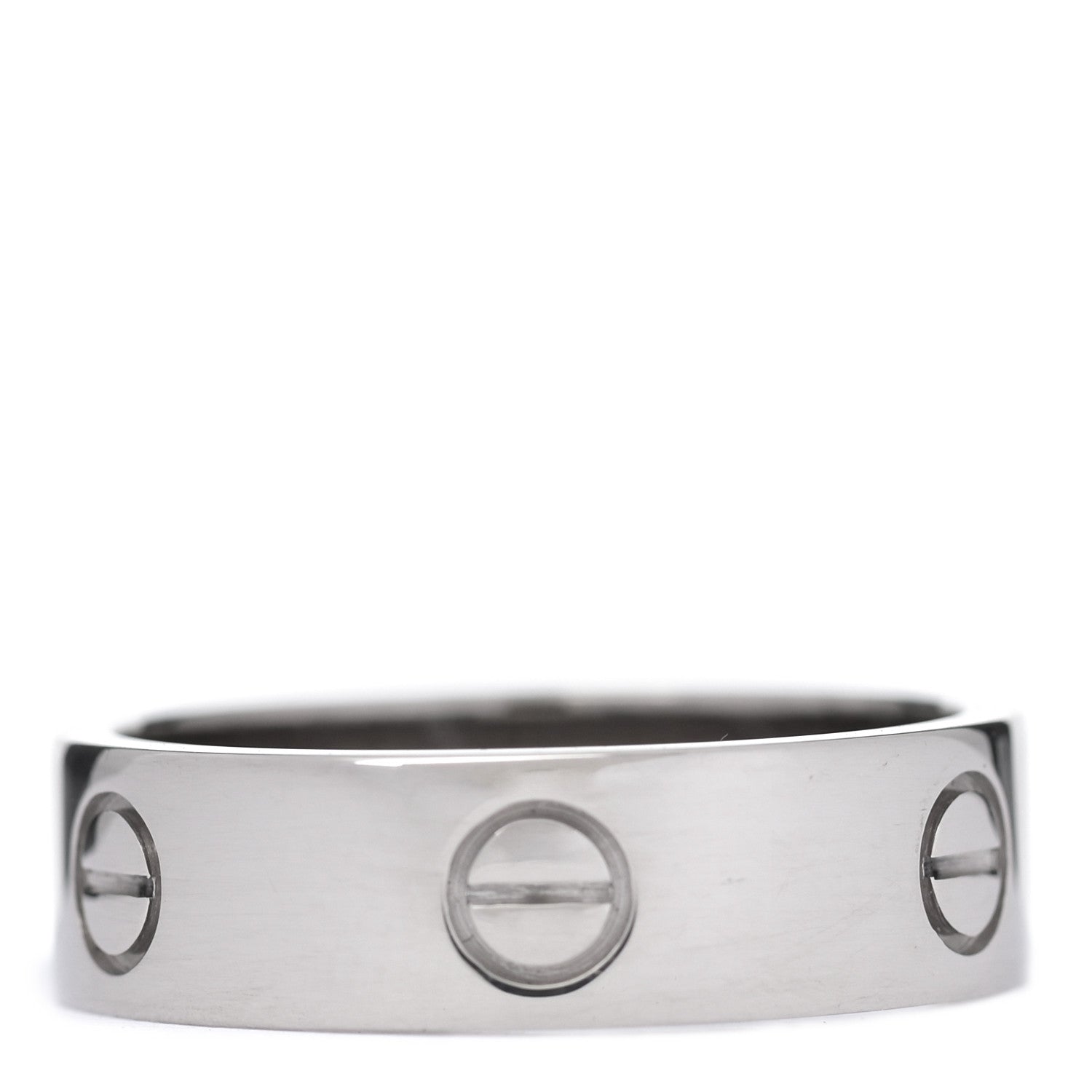 Cartier 18K White Gold 5.5mm LOVE Ring 59 8.75 3 of 5