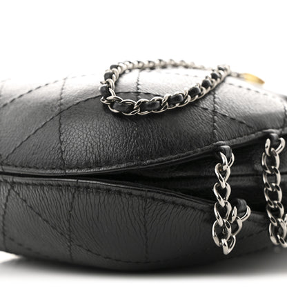 Chanel Calfskin Quilted Small Gabrielle Bucket Black 9 of 9