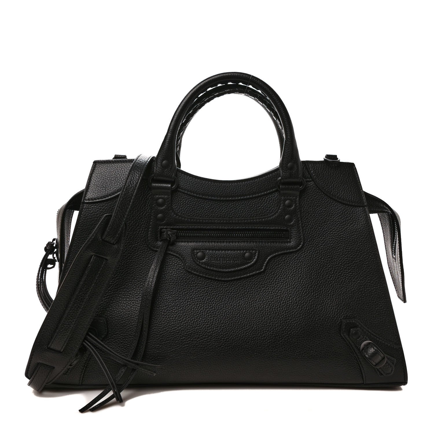 Balenciaga Grained Calfskin Black Hardware Neo Classic City Black 1 of 9