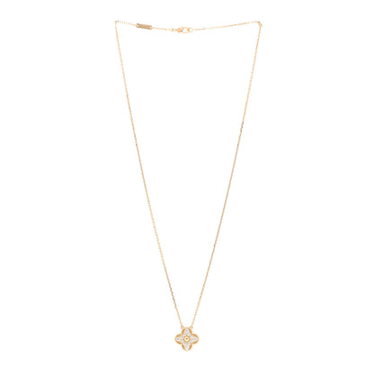 Van Cleef & Arpels 18K Yellow Gold Diamond Vintage Alhambra Pendant Necklace 3 of 5