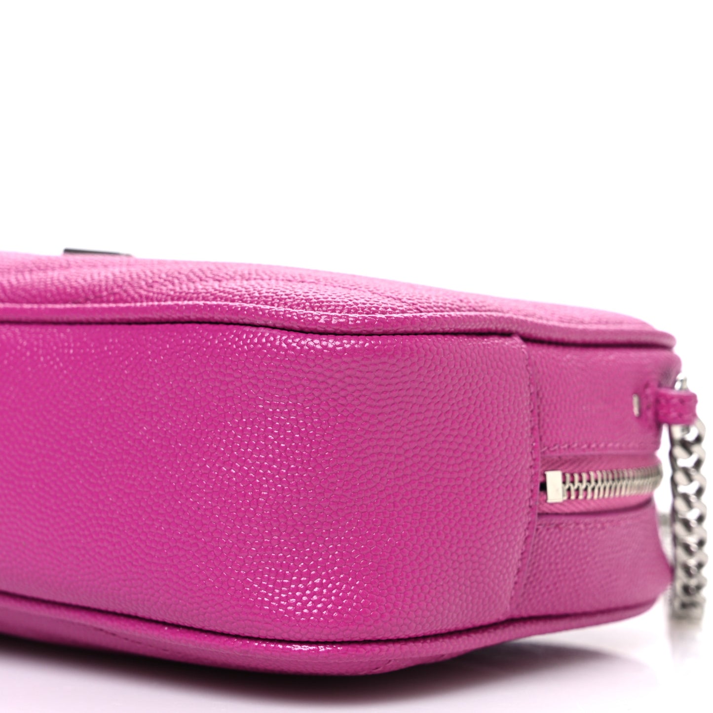 Grain De Poudre Matelasse Monogram Mini Lou Camera Bag Fuxia Electrique