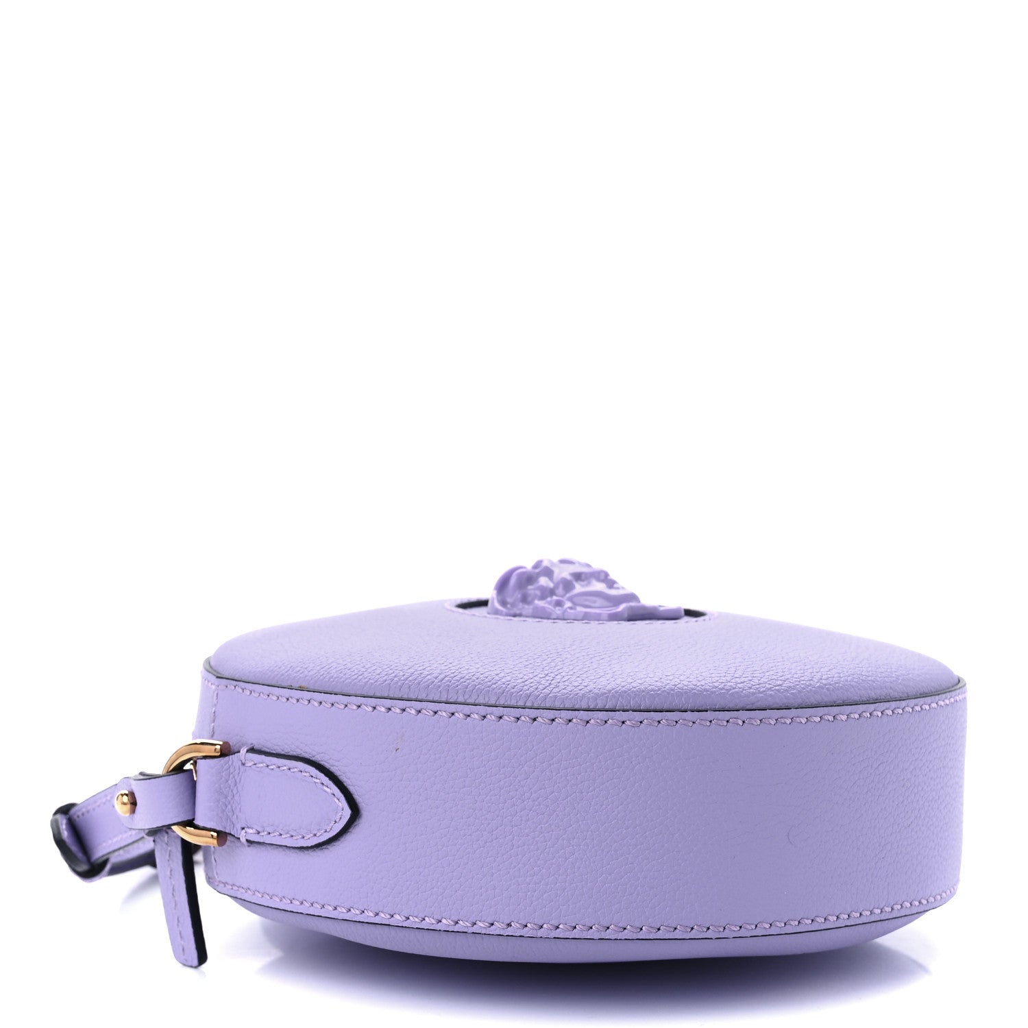 Versace Calfskin La Medusa Round Camera Bag Lilac 3 of 10
