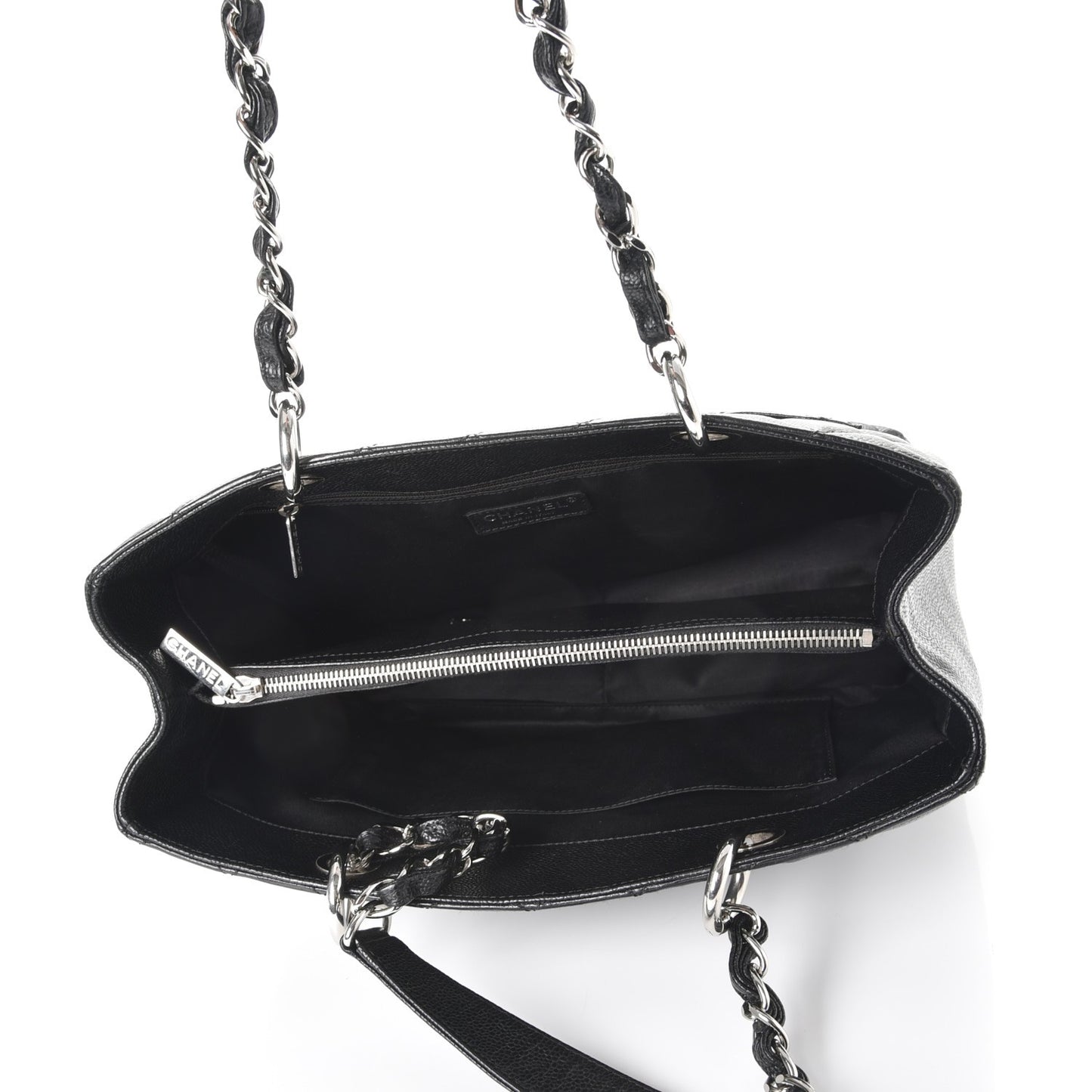 Caviar Quilted Grand Shopping Tote GST Black