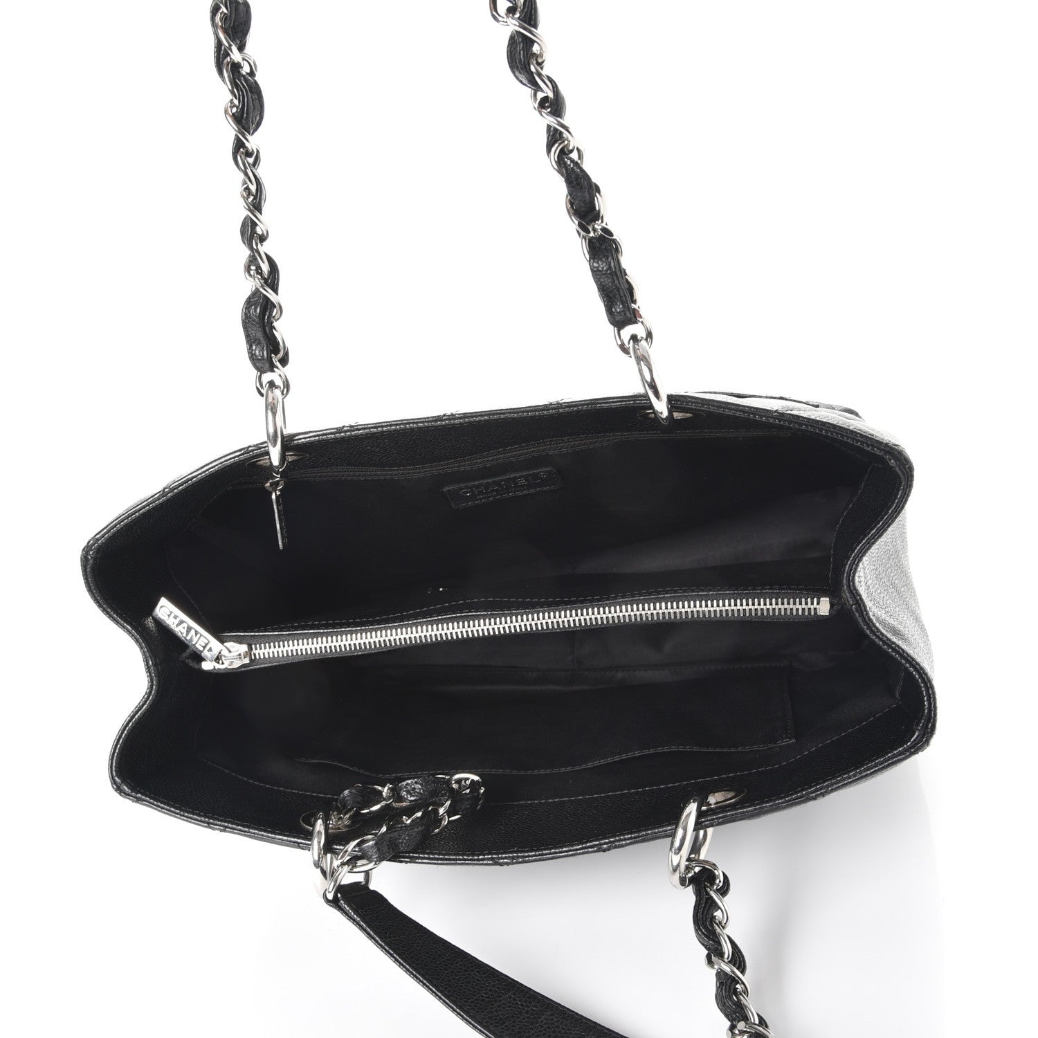 Chanel Caviar Quilted Grand Shopping Tote GST Black 5 of 8