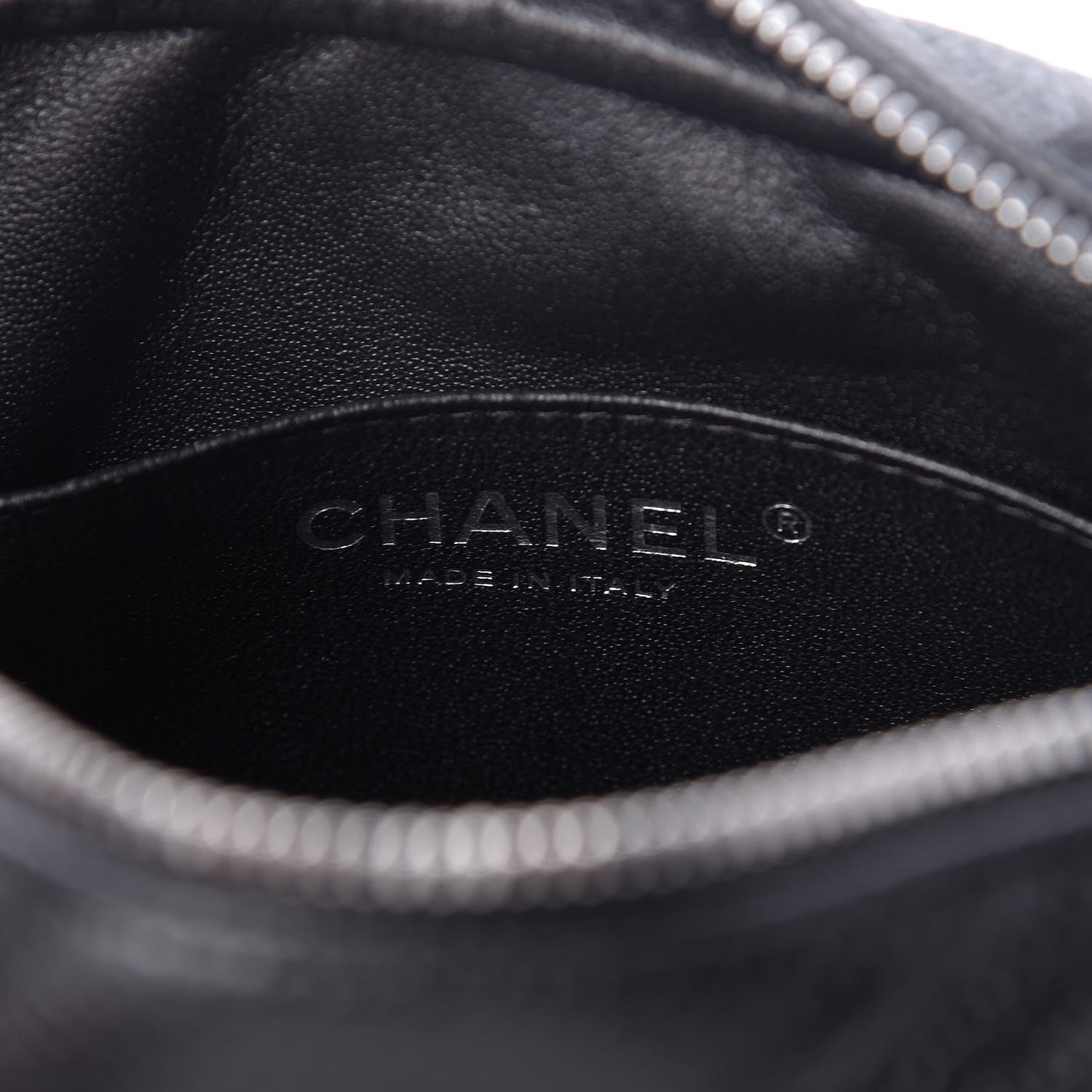 Chanel Caviar Chevron Quilted Camera Case Black 8 of 10