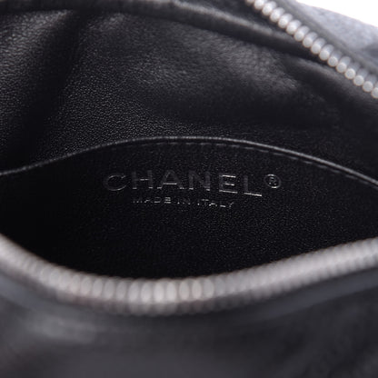 Chanel Caviar Chevron Quilted Camera Case Black 8 of 10