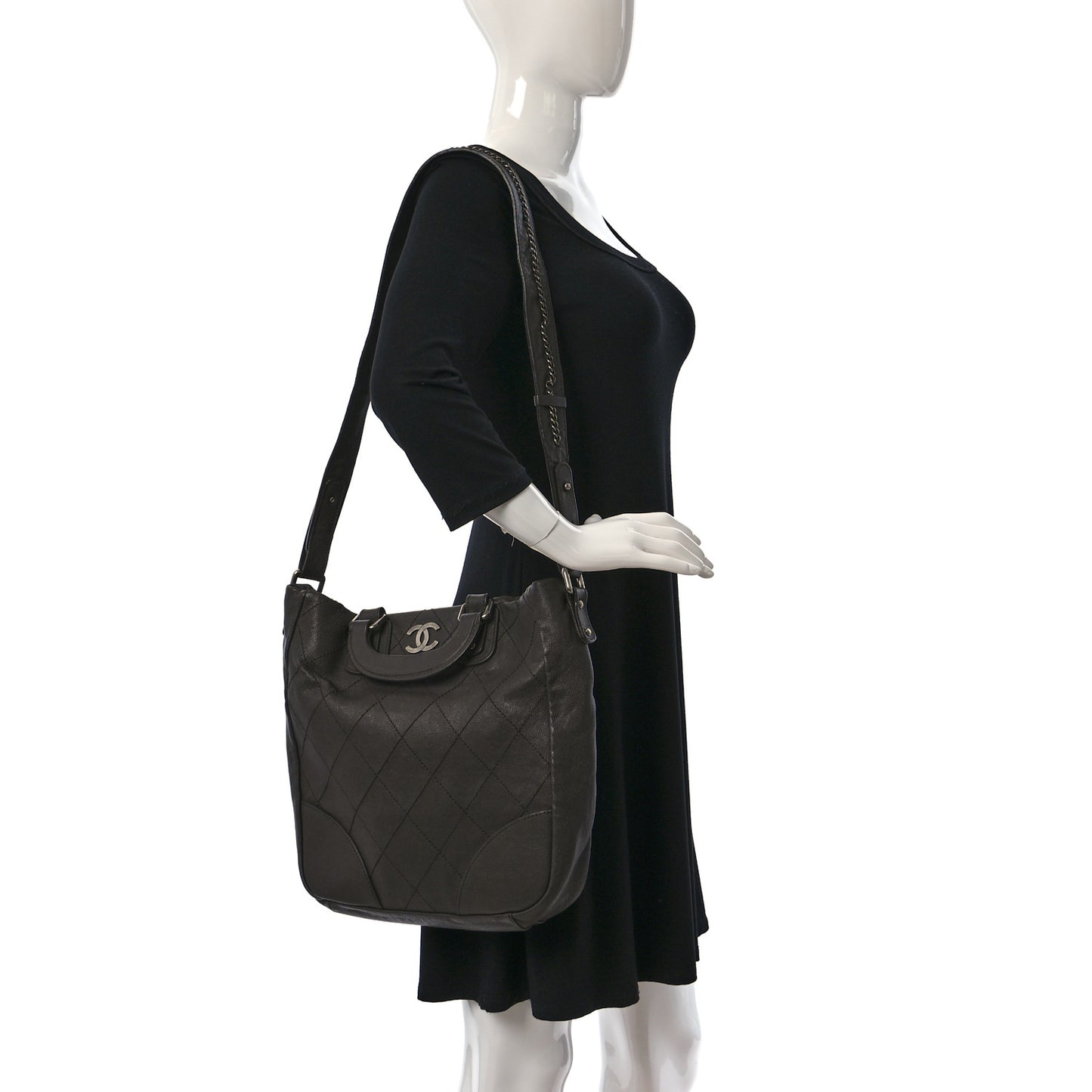 Quilted Messenger Gray