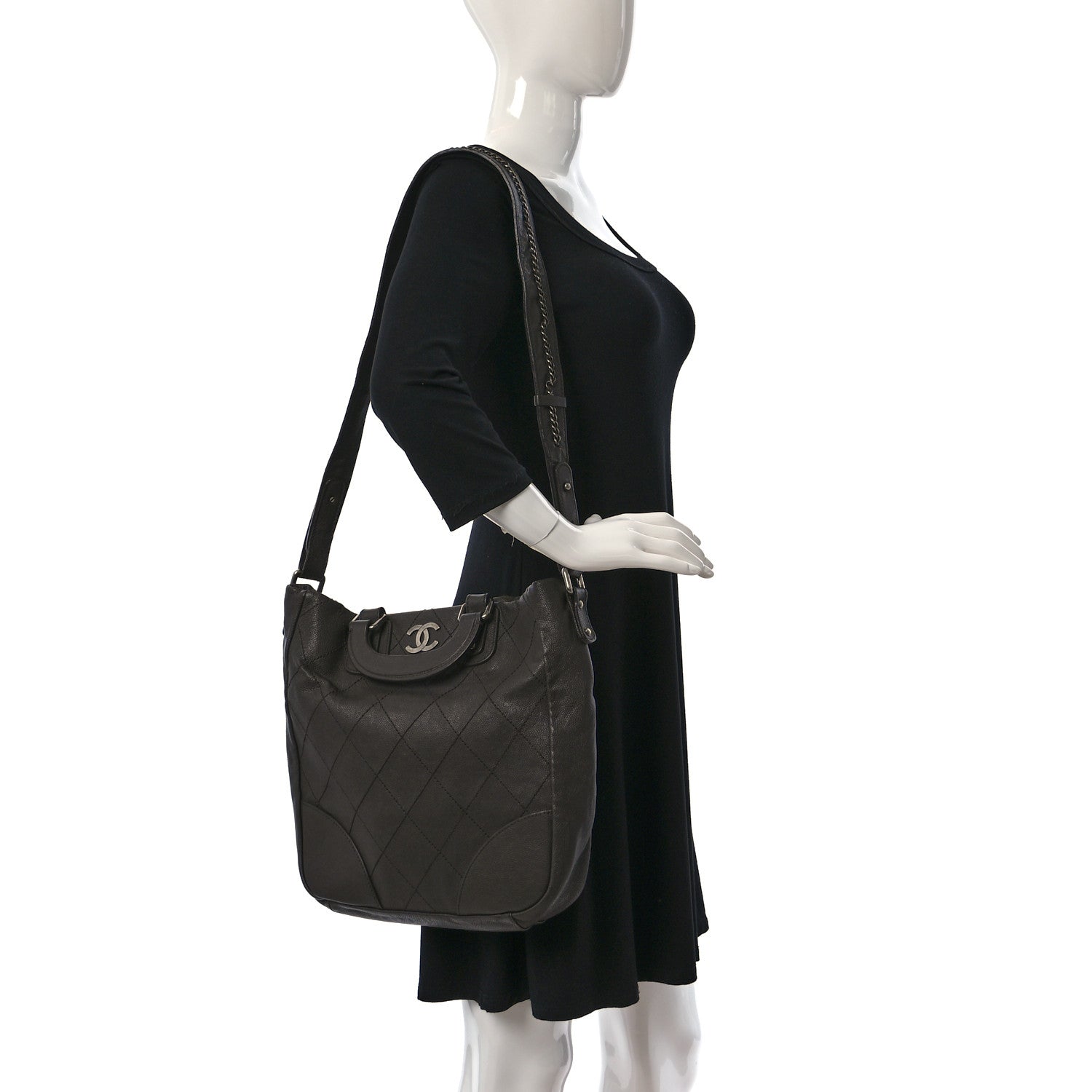 Chanel Quilted Messenger Gray 2 of 12