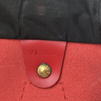 Louis Vuitton Epi Speedy 25 Castillan Red 7 of 11