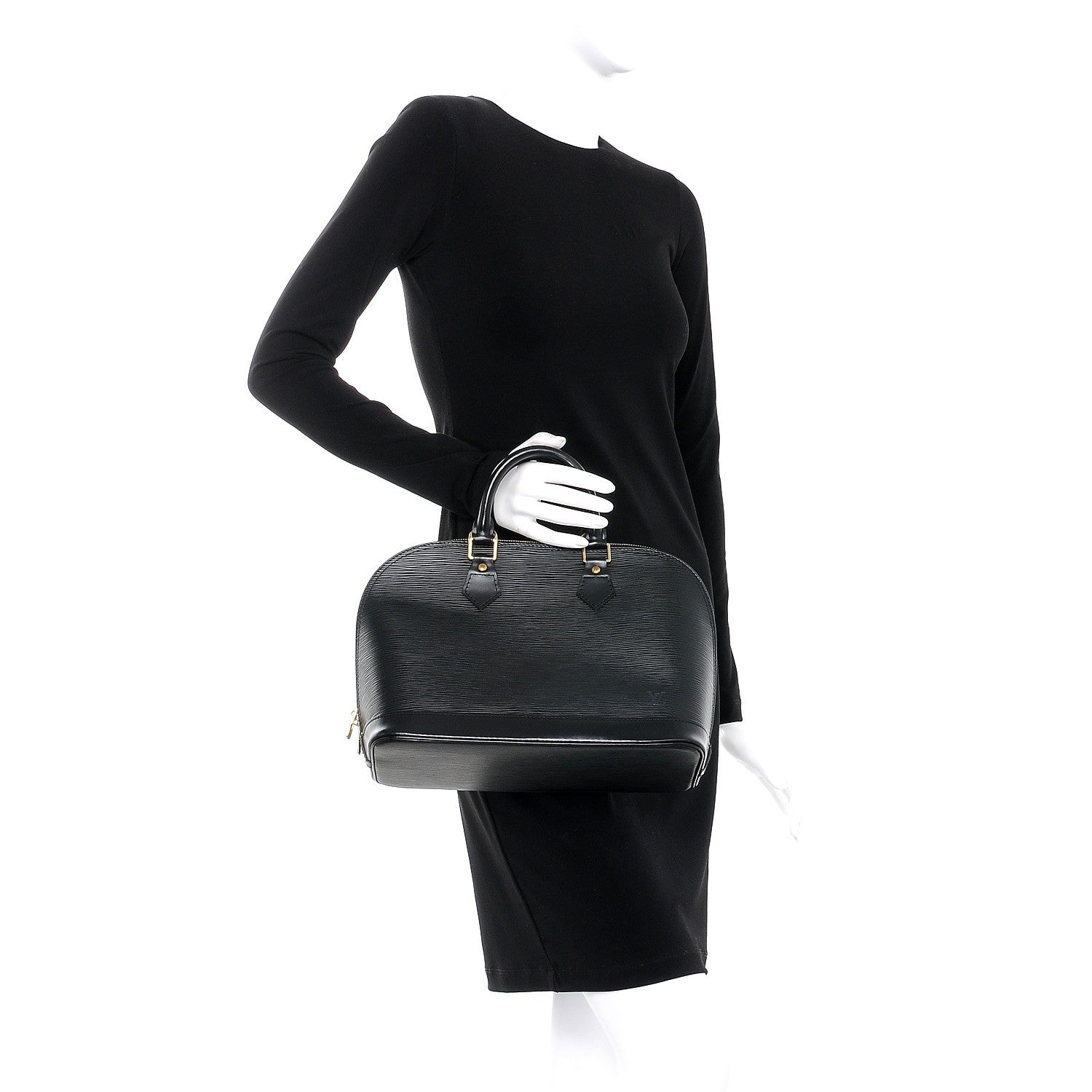 Louis Vuitton Epi Alma PM Black 2 of 7
