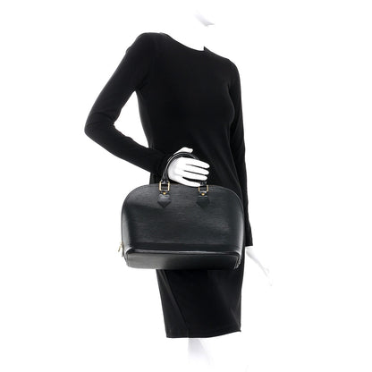Louis Vuitton Epi Alma PM Black 2 of 7