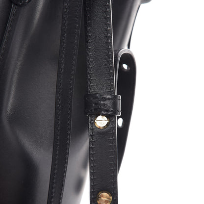 Mansur Gavriel Vegetable Tanned Calfskin Bucket Bag Black Flamma 15 of 28