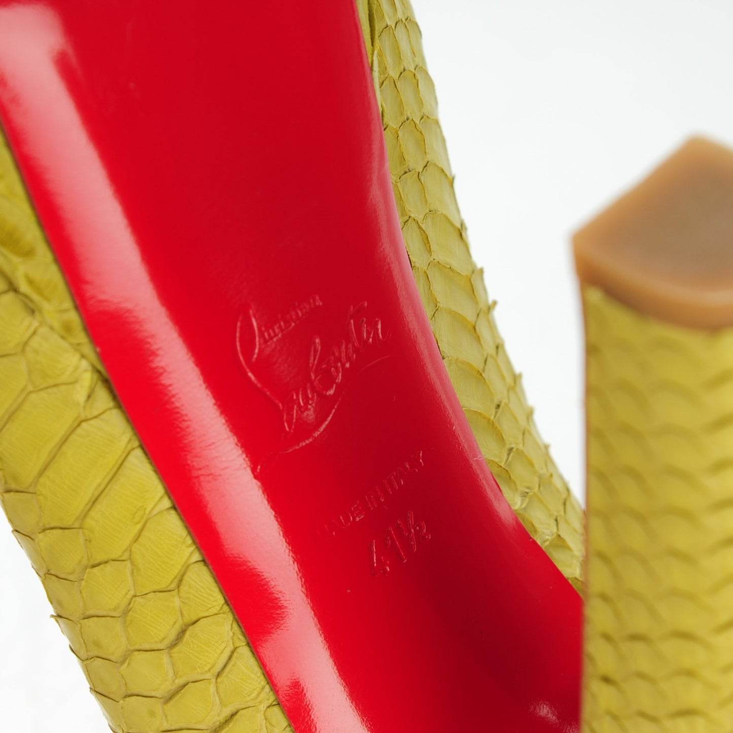 Watersnake Bambou 140 Pumps 41.5 Chartreuse
