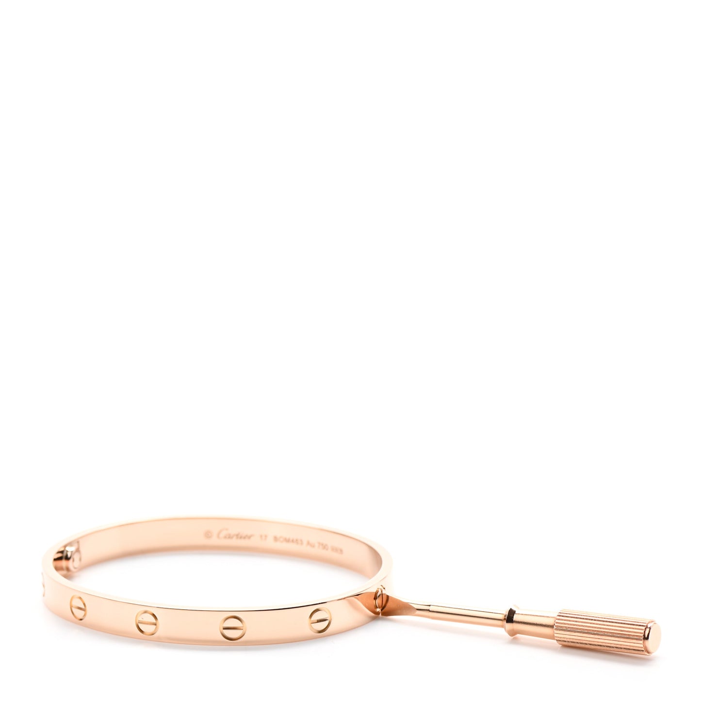 18K Pink Gold LOVE Bracelet 17