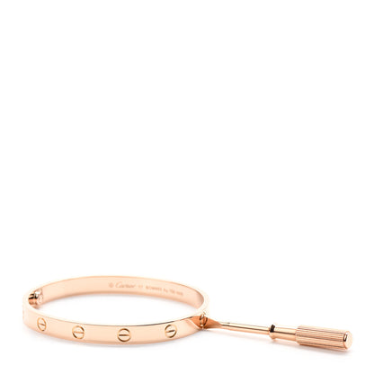 Cartier 18K Pink Gold LOVE Bracelet 17 3 of 6