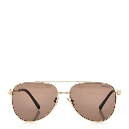 Tiffany Metal Knot Aviator Sunglasses TF3116 Pale Gold 2 of 7