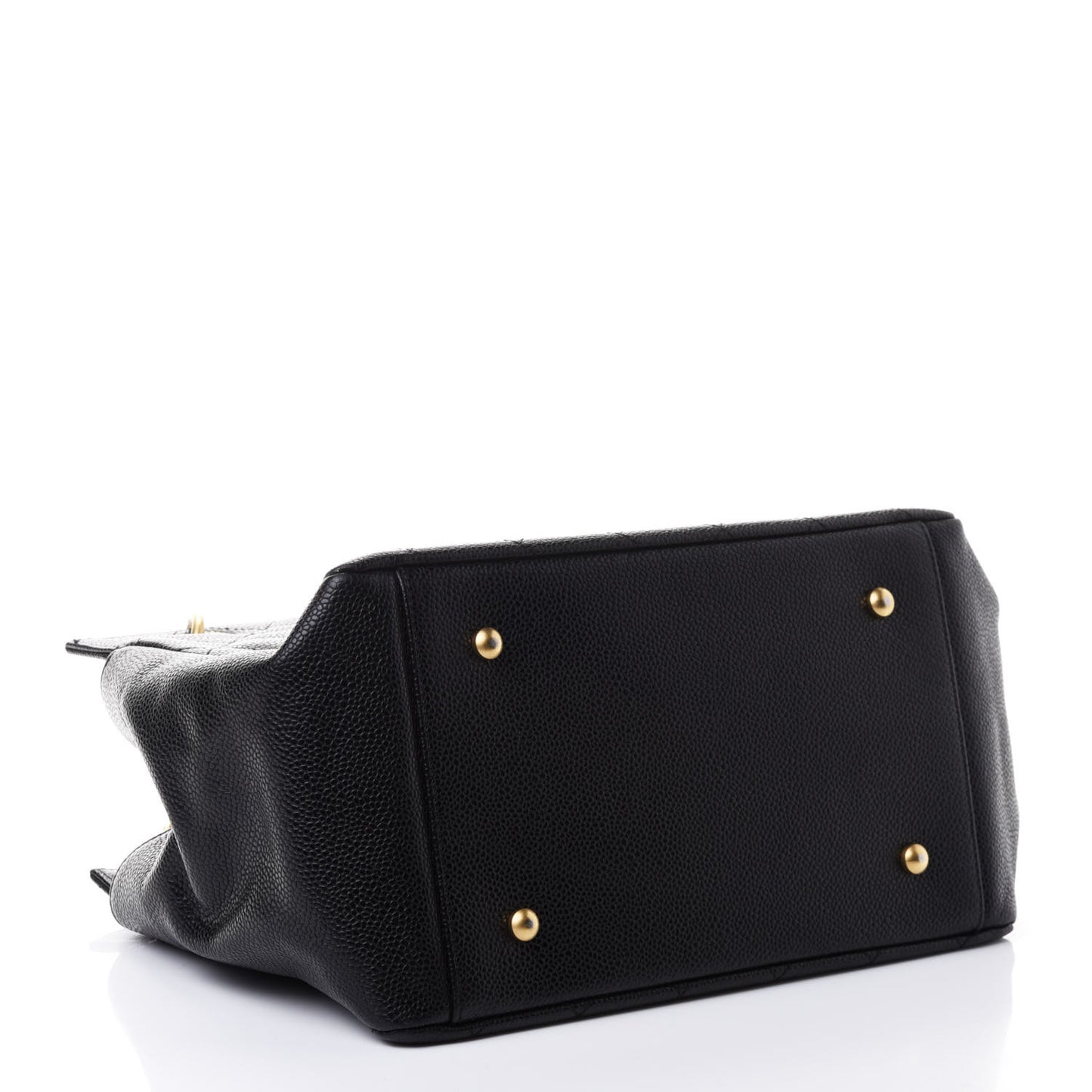 Caviar Quilted Petit Timeless Tote PTT Black