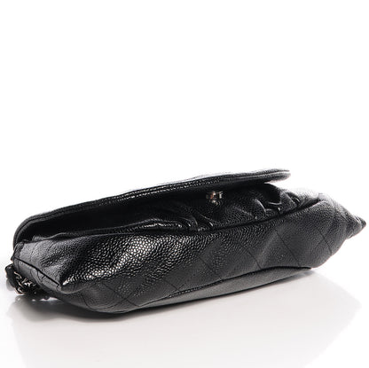 Chanel Caviar Half Moon Wallet On Chain WOC Black 4 of 9
