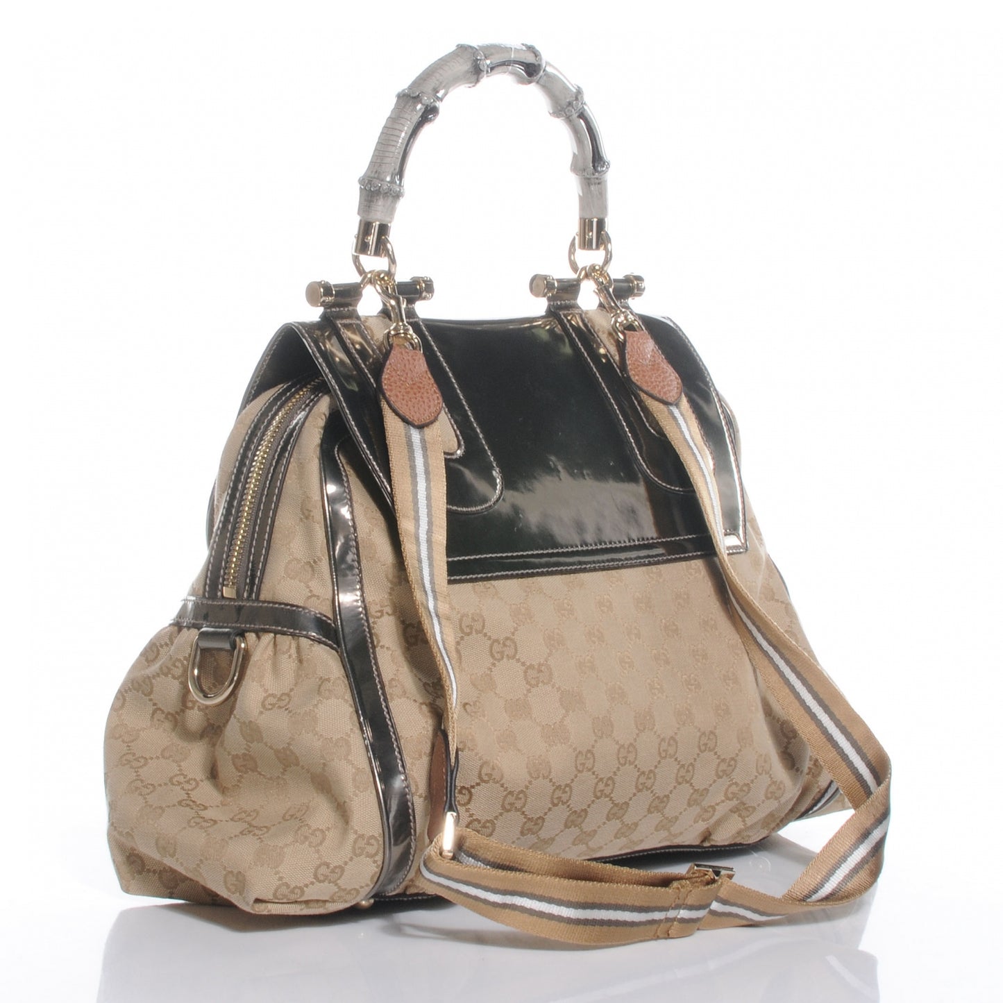 Monogram Pop Bamboo Large Top Handle Tote