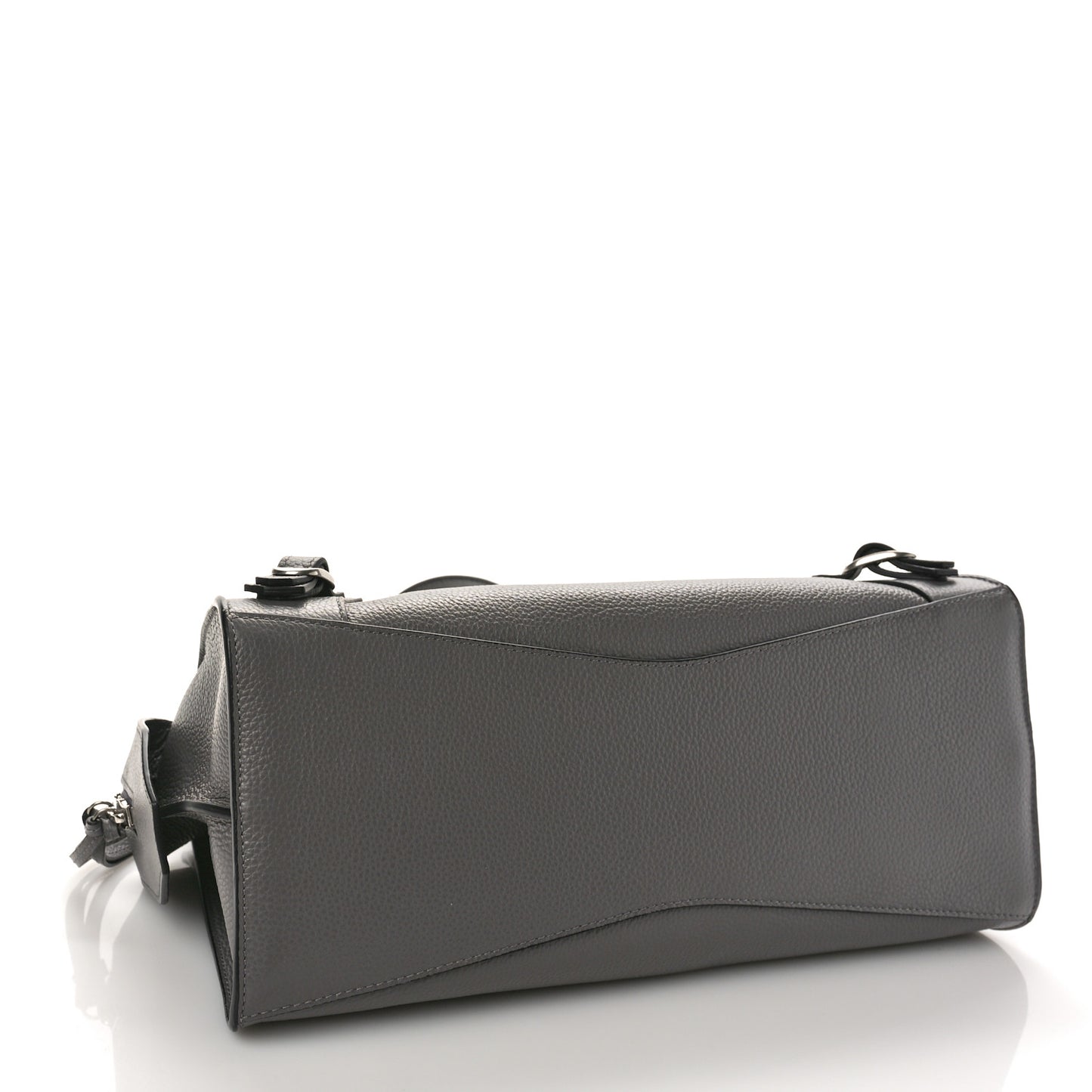 Grained Calfskin Neo Classic Silver Hardware S City Dark Grey
