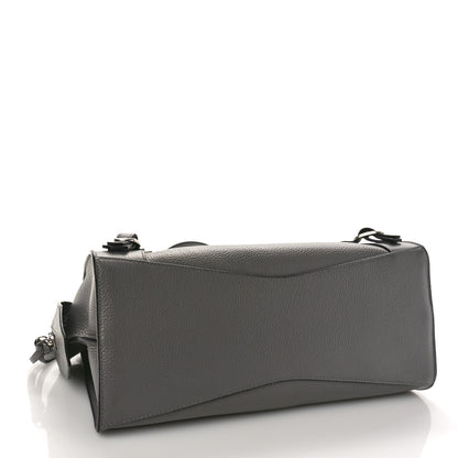 Balenciaga Grained Calfskin Neo Classic Silver Hardware S City Dark Grey 4 of 11