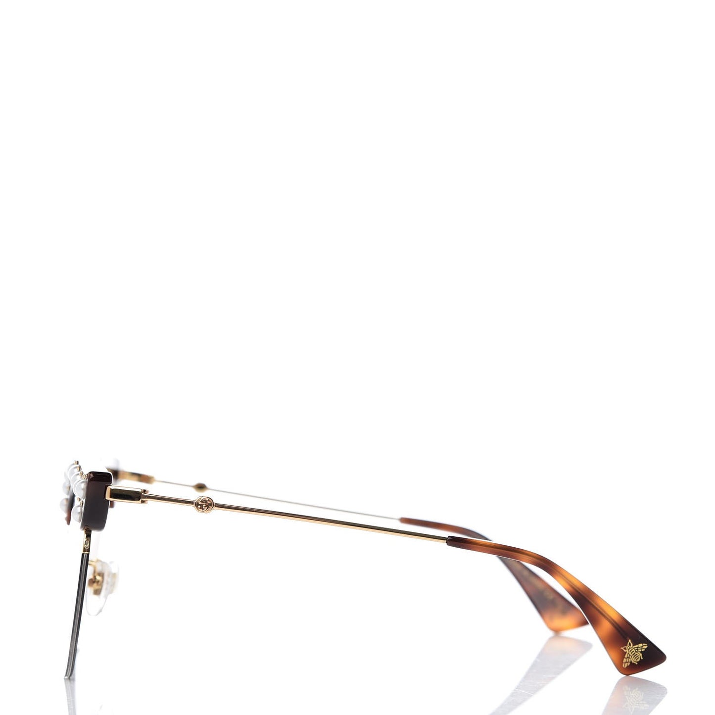 Pearl Cat Eye Sunglasses GG0212S Tortoise
