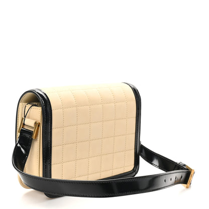 Saint Laurent Suede Quilted Monogram Small Solferino Satchel Burro Black 3 of 10