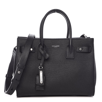 Saint Laurent Grained Calfskin Baby Sac De Jour Souple Black 1 of 11