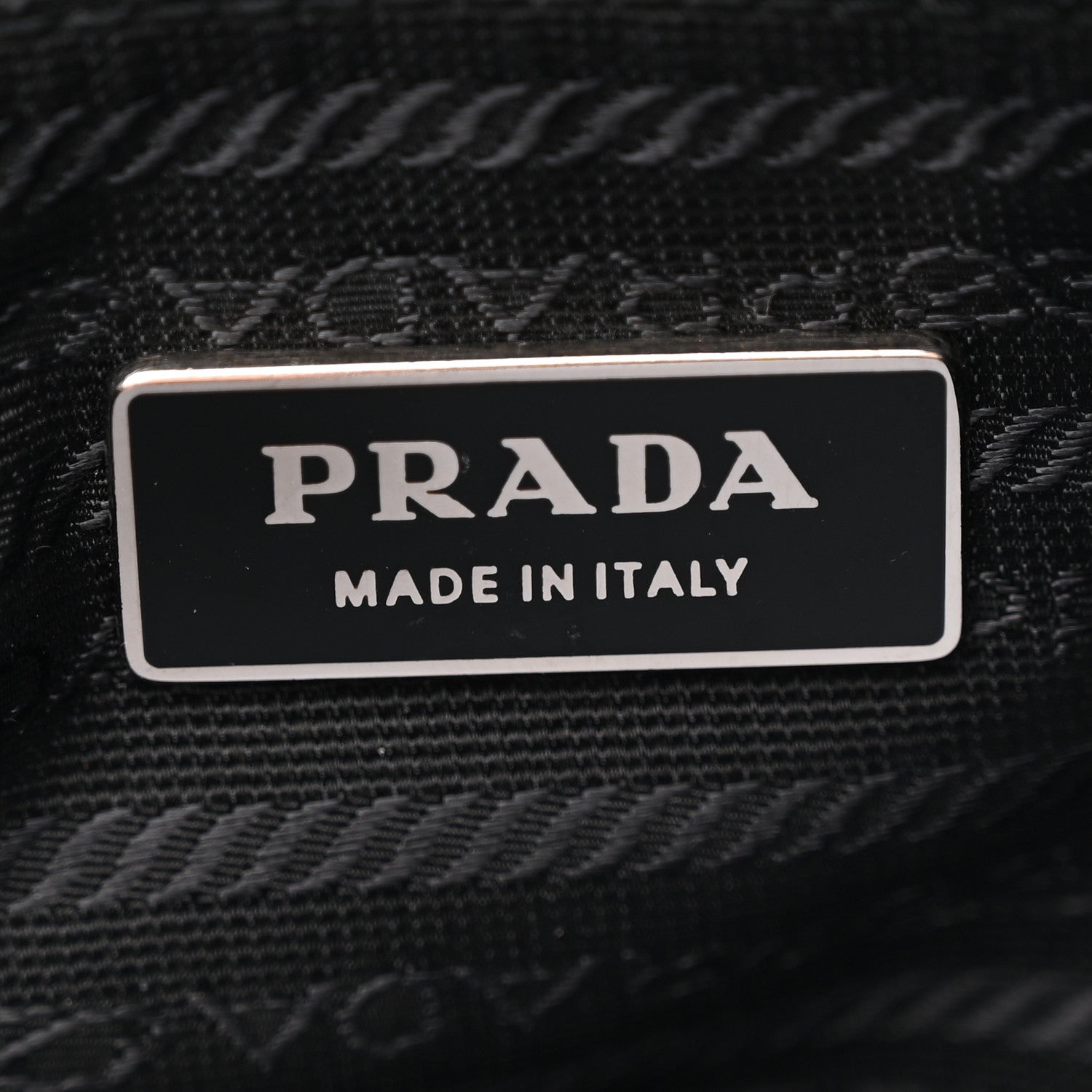 Prada Vitello Front Pockets Shoulder Bag Black 6 of 10
