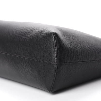 Fendi Vitello Vienna Enamel F is Fendi Shopping Tote Black Taupe 7 of 10