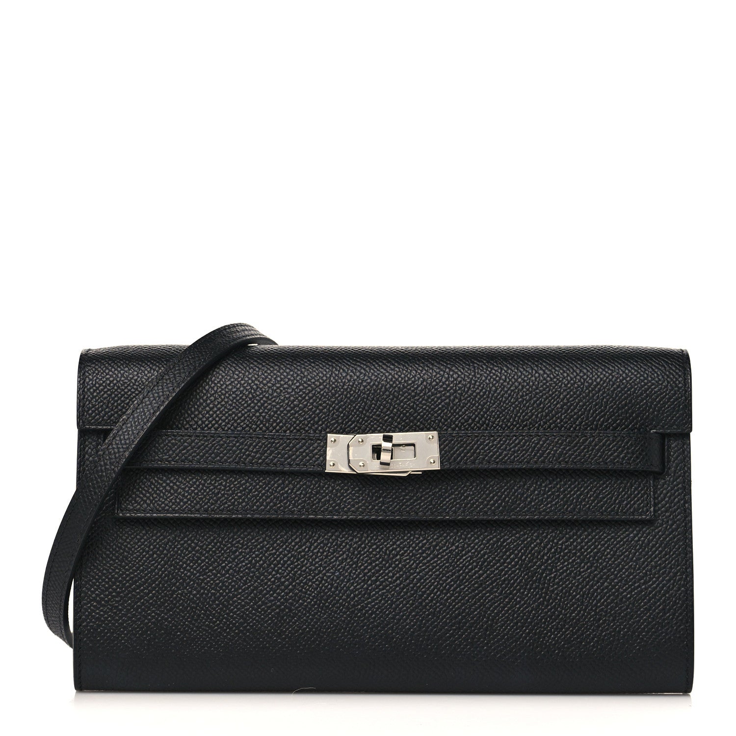 Hermes Epsom Kelly Wallet To Go Black 1 of 8