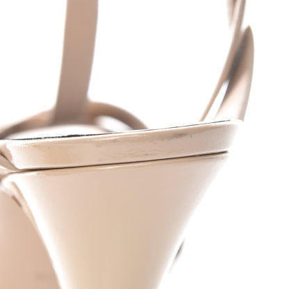 Saint Laurent Patent Tribute 105 Platform Sandals 41.5 Nude Powder 9 of 11