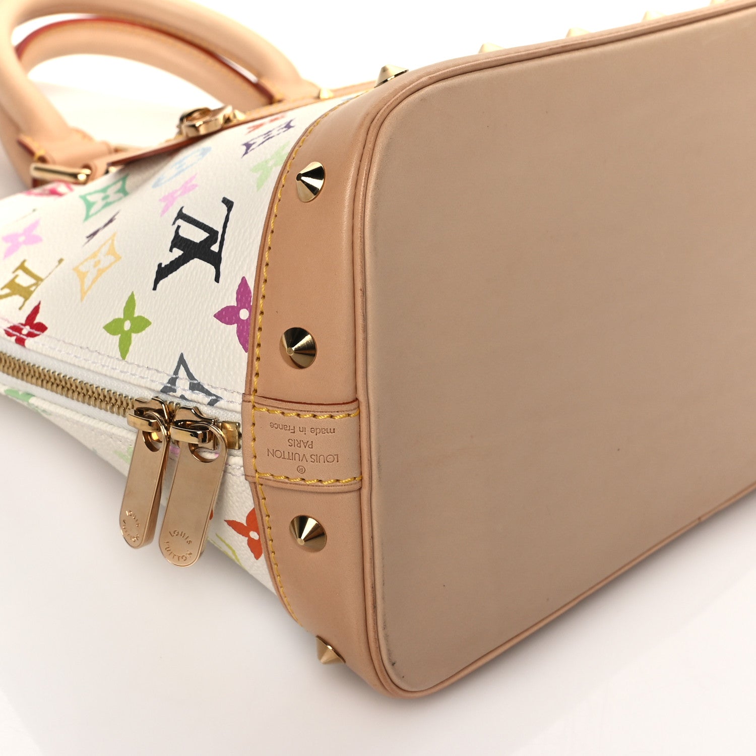 Louis Vuitton Monogram Multicolor Alma White 8 of 9