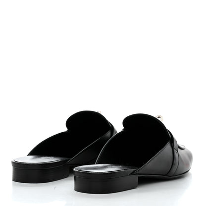 Hermes Goatskin Oz Mules 41 Black 4 of 9