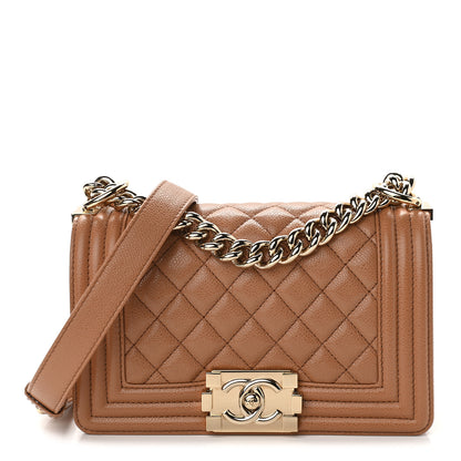 Chanel Caviar Quilted Small Boy Flap Brown 1 of 9