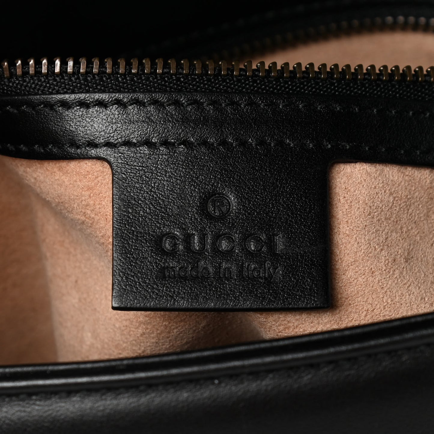 Calfskin Matelasse Small GG Marmont Shoulder Bag Black