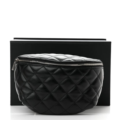 Chanel Calfskin Quilted Waist Belt Bag Black 12 of 12