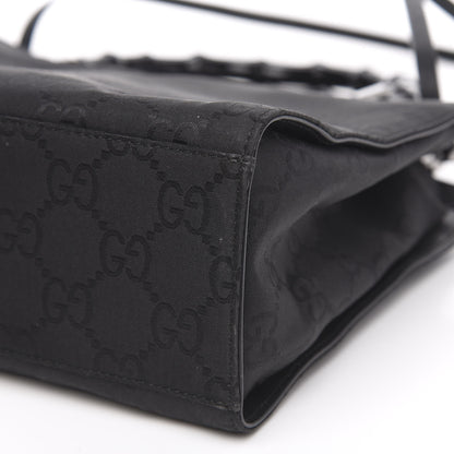 Gucci Nylon Monogram Bamboo Handle Bag Black 10 of 11