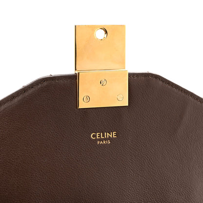 Celine Calfskin Quilted Medium C Bag Dark Brown 6 of 9
