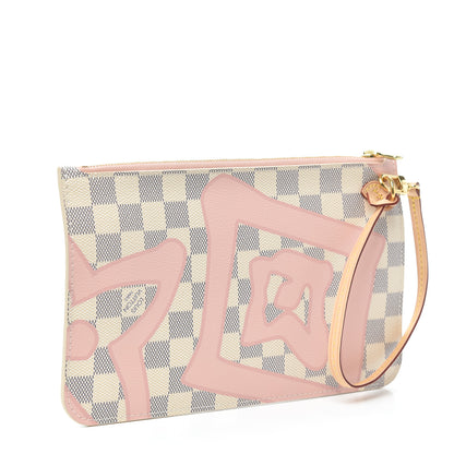 Louis Vuitton Damier Azur Tahitienne Neverfull MM GM Pochette 3 of 6