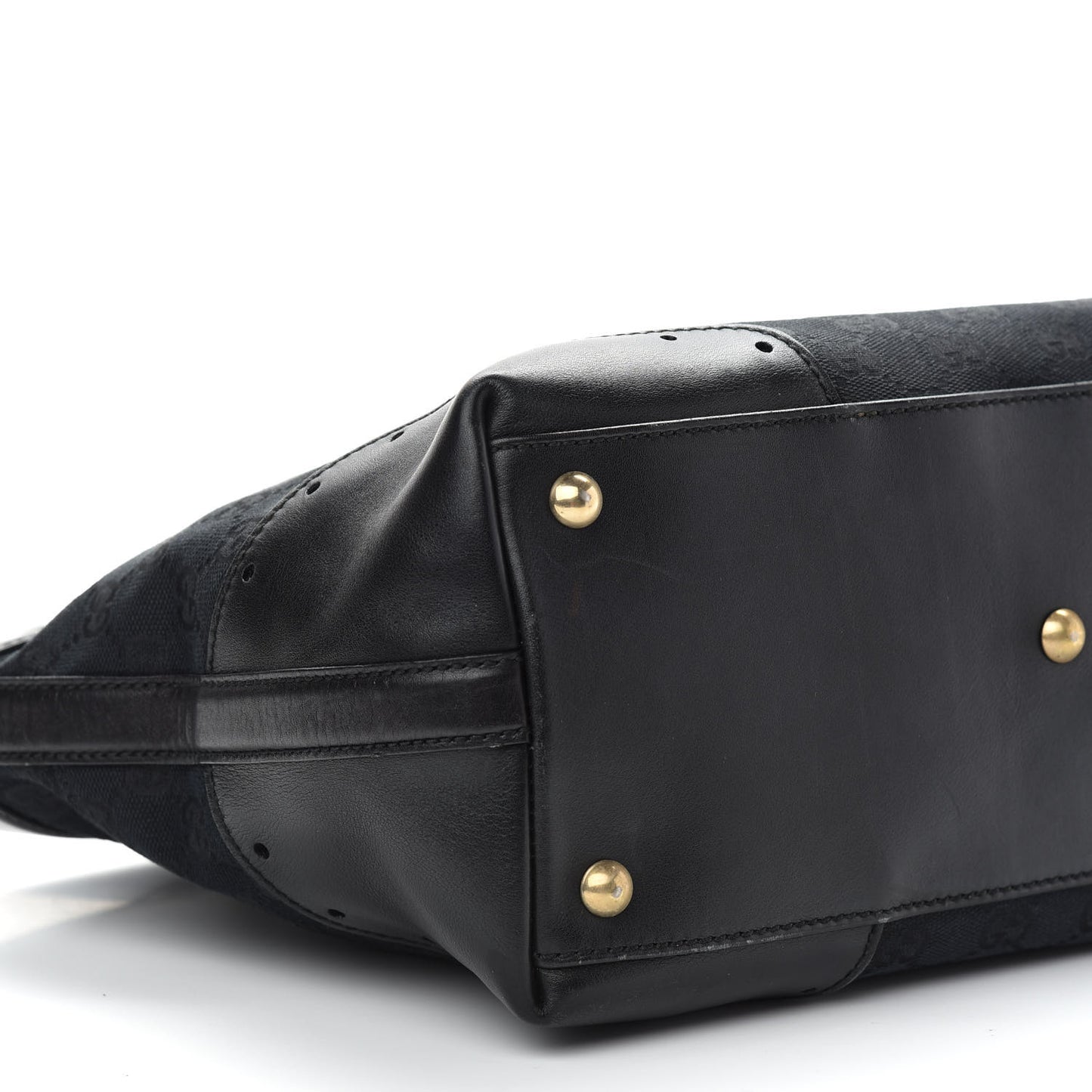 Monogram Large Punch Tote Black