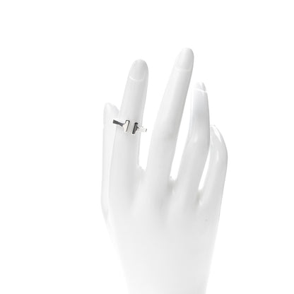 Tiffany Sterling Silver T Square Ring 50 5.5 2 of 5