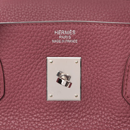 Hermes Taurillon Clemence Birkin 40 Bois de Rose 6 of 34