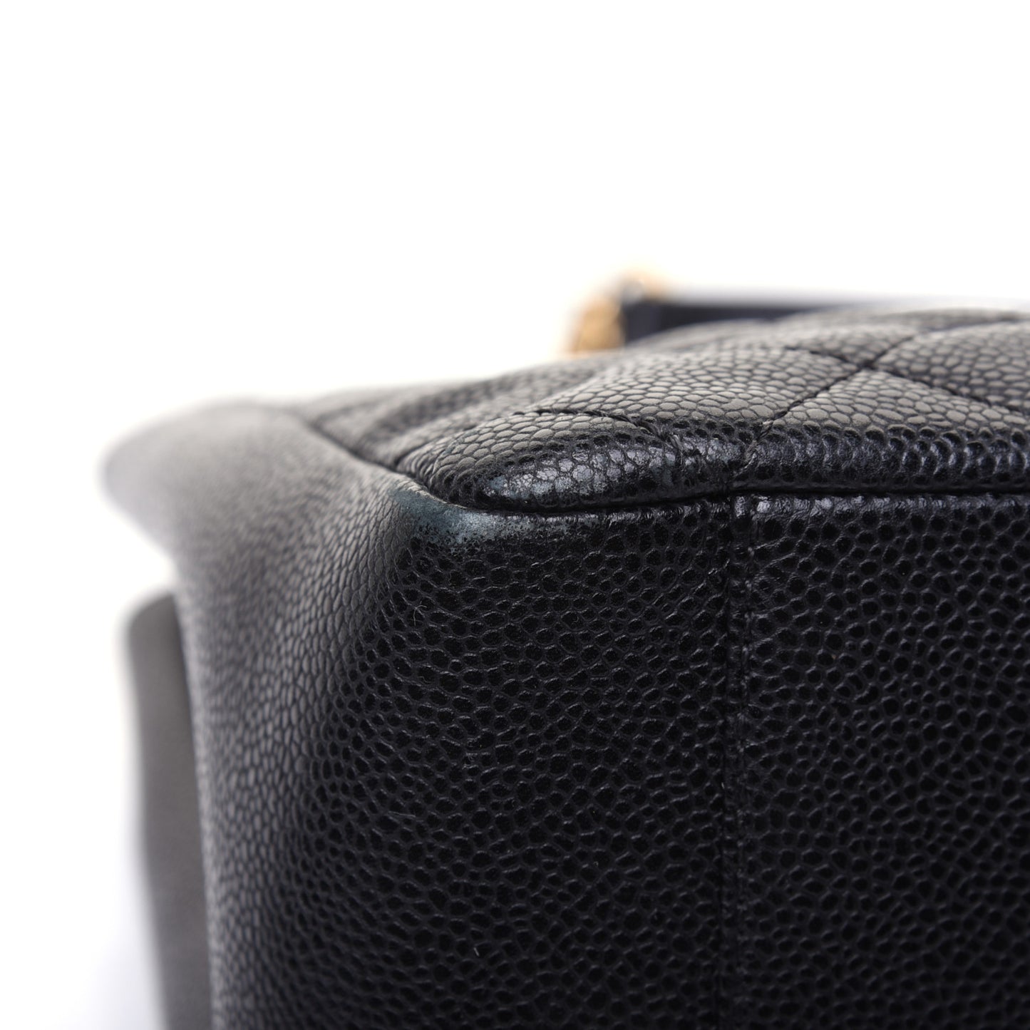 Caviar Quilted Grand Shopping Tote GST Black