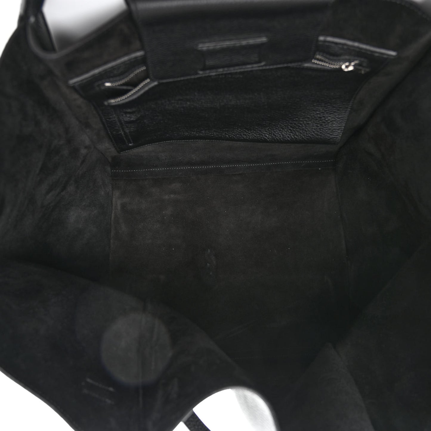 Supple Grained Calfskin Medium Big Bag Black