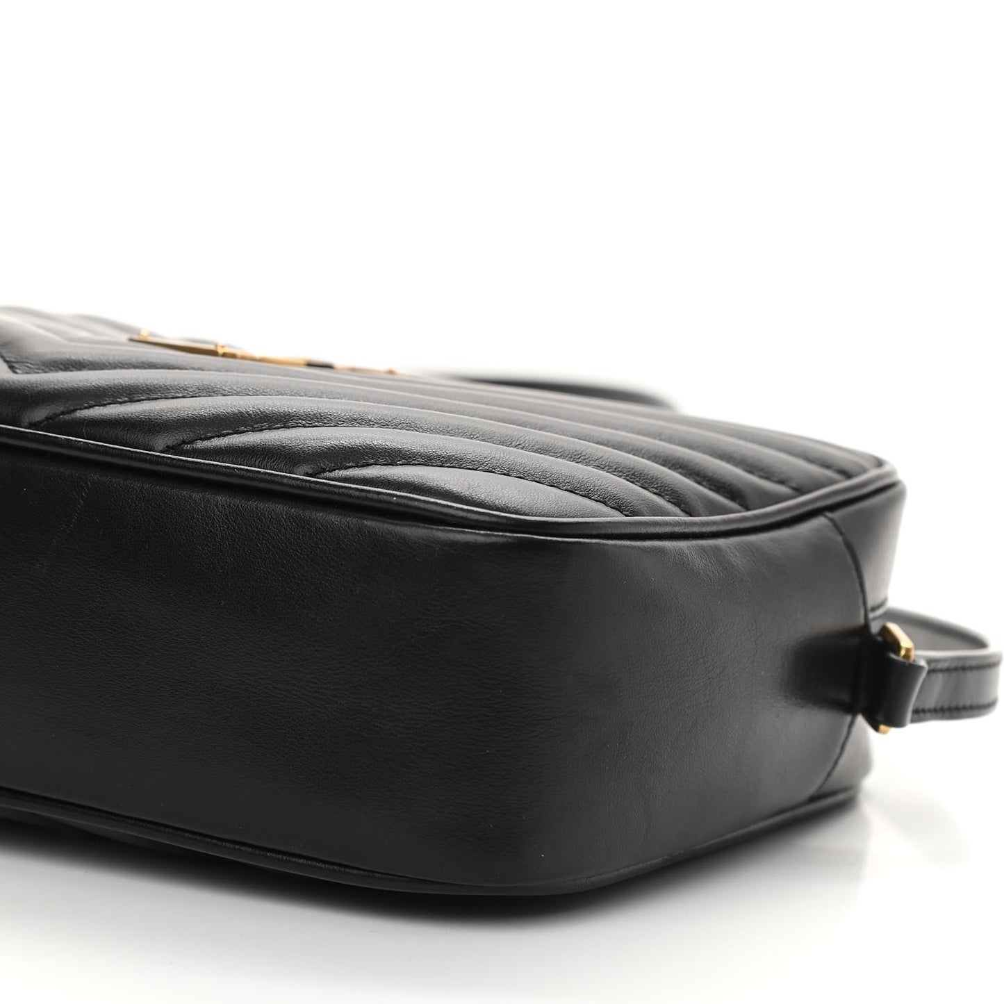 Calfskin Matelasse Monogram Lou Camera Bag Black