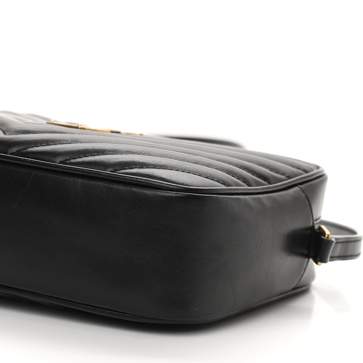 Saint Laurent Calfskin Matelasse Monogram Lou Camera Bag Black 6 of 10