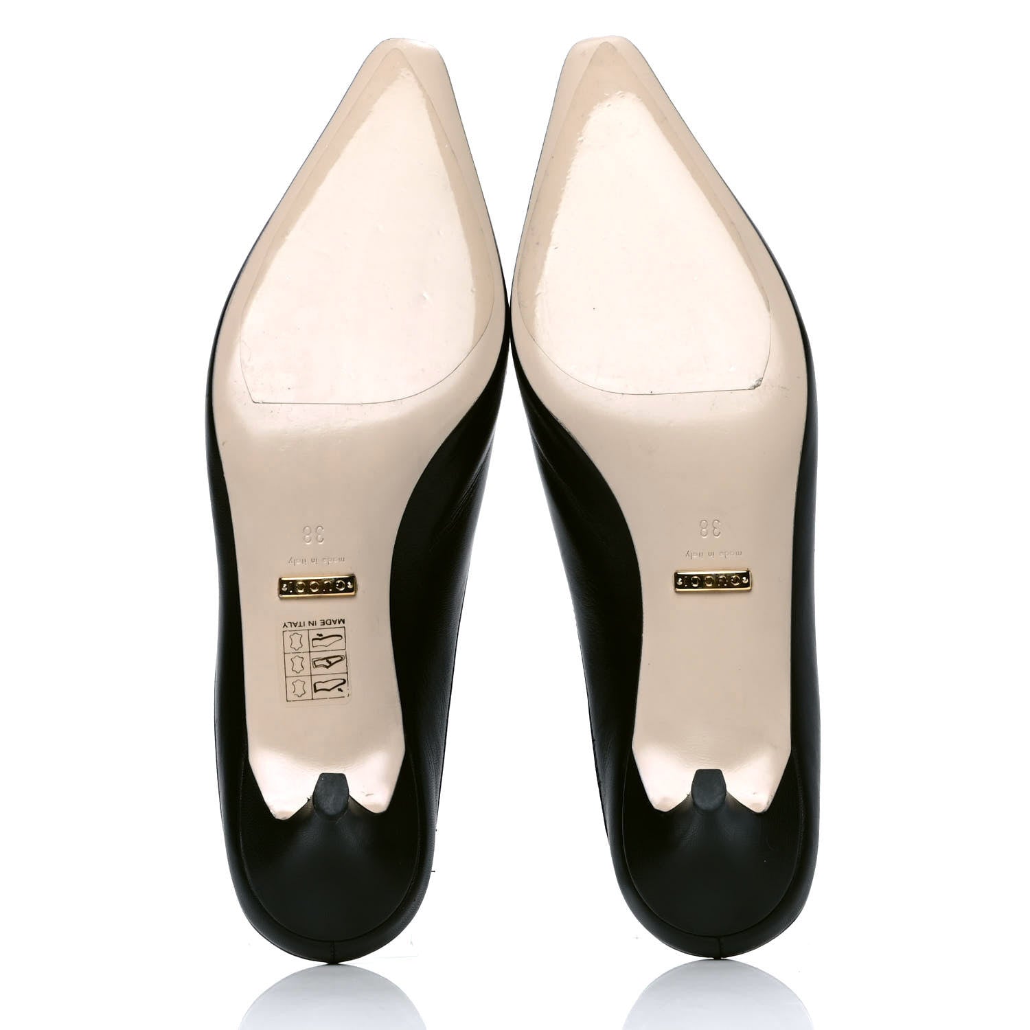 Gucci Malaga Kid Zumi Low Heel Mules 38 Black 4 of 7
