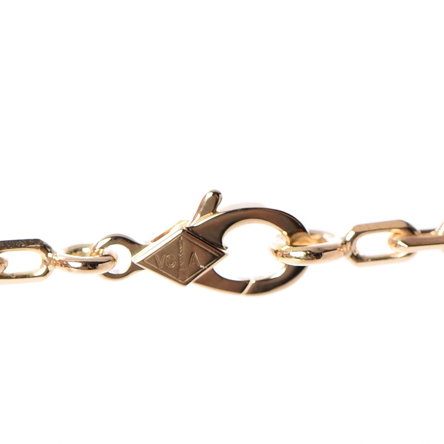18K Yellow Gold Mother of Pearl 20 Motifs Vintage Alhambra Necklace